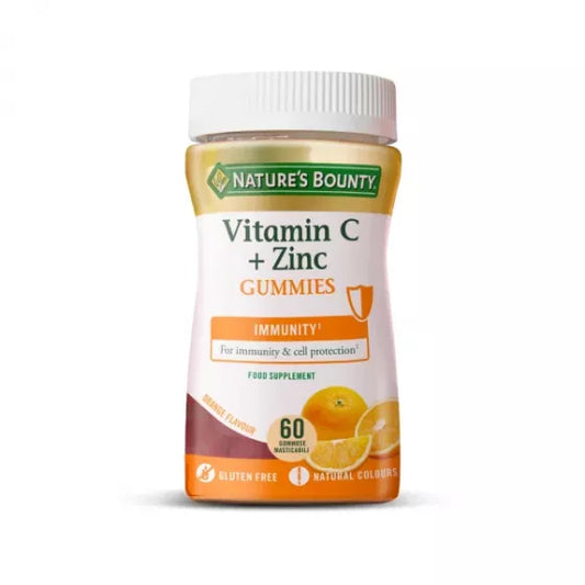 NATURE’S BOUNTY VITAMIN C + ZINC, 60 GUMMIES