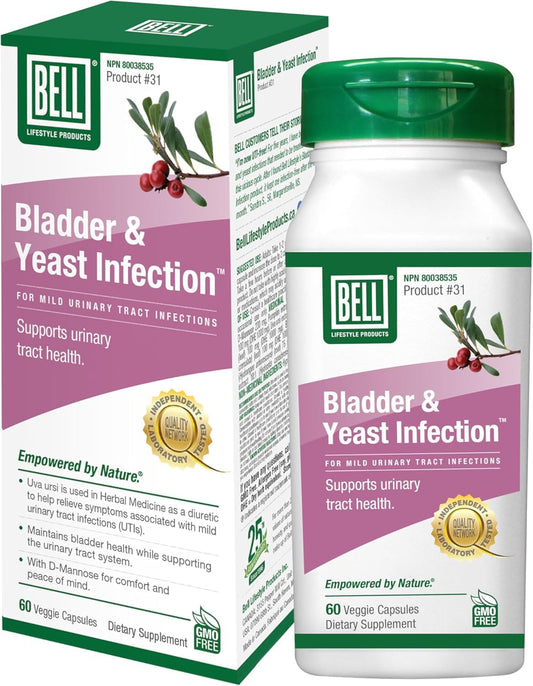 BELL BLADDER & YEAST INFECTION, 60 VEGGIE CAPSULES