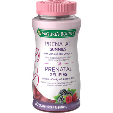 NATURE’S BOUNTY PRENATAL, 80 GUMMIES