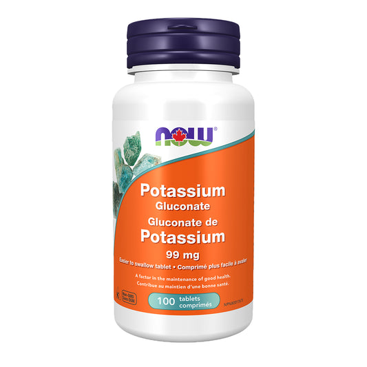 NOW POTASSIUM GLUCONATE 99MG, 100 TABLETS