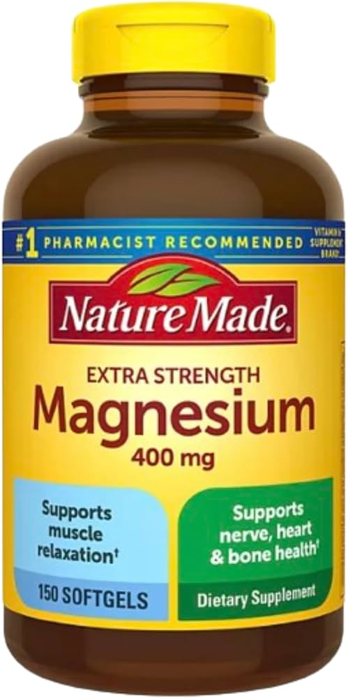 NATURE MADE EXTRA STRENGTH MAGNESIUM 400MG, 150 SOFTGELS