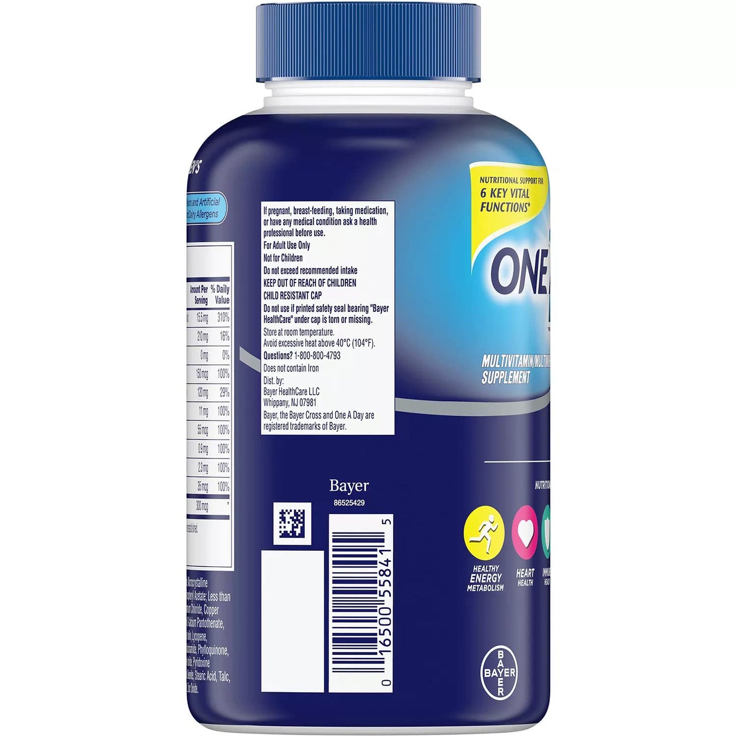 BAYER ONE A DAY MEN’S COMPLETE MULTIVITAMIN, 300 TABLETS