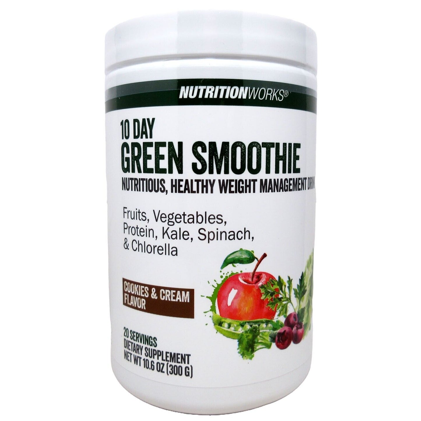 NUTRITIONWORKS 10 DAY GREEN SMOOTHIE, 300G