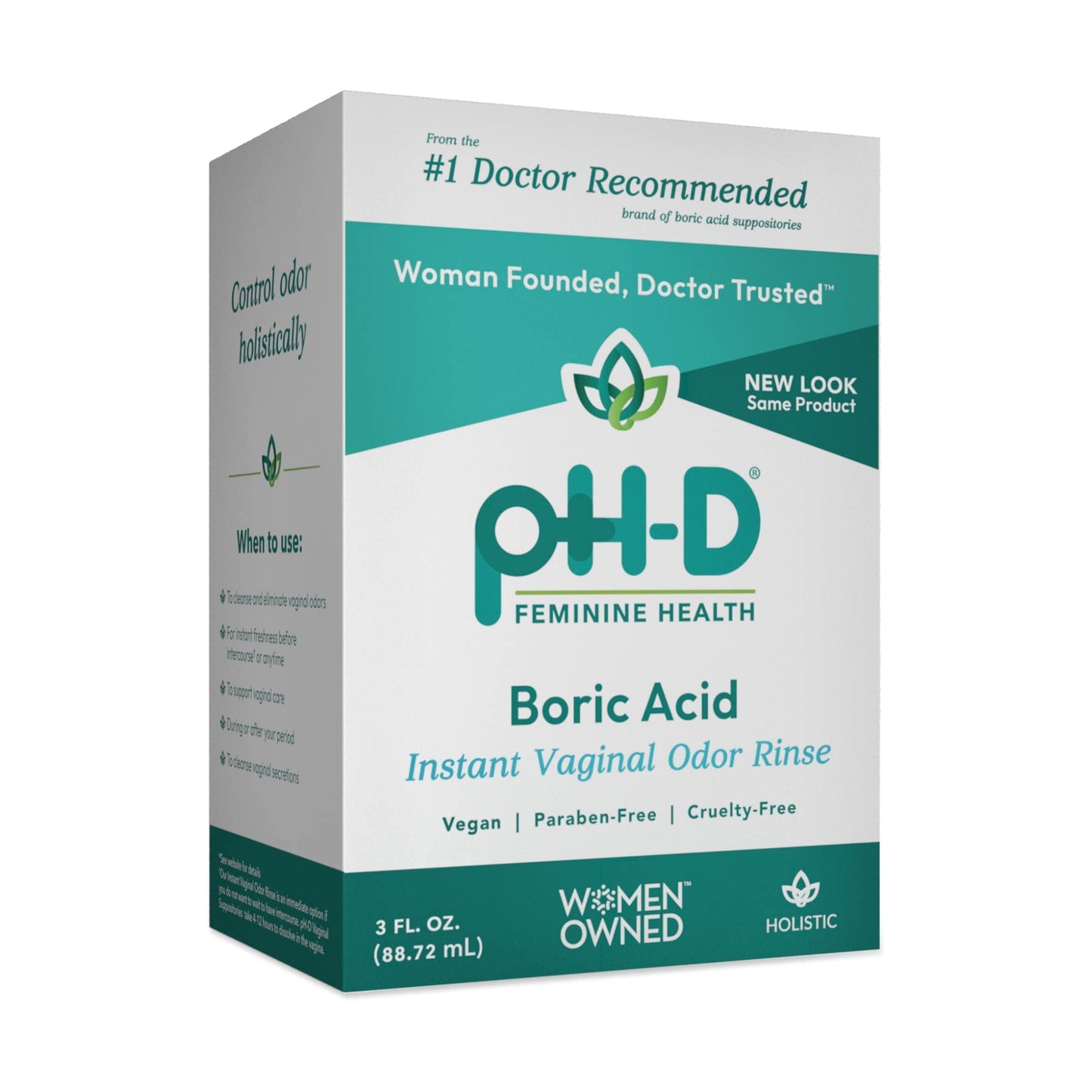 WOMEN OWNED BORIC ACID INSTANT VAGINAL ODOR RINSE