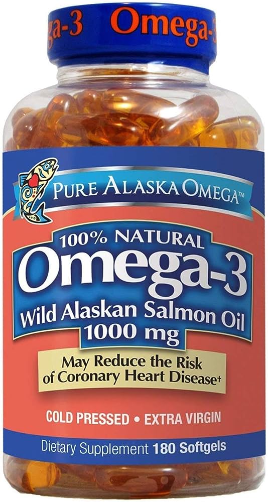 WILD ALASKAN SALMON OIL OMEGA-3 1000MG, 180 SOFTGELS