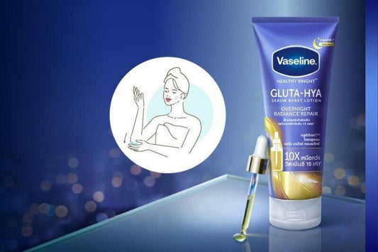 VASELINE GLUTA-HYA SERUM BURST LOTION OVERNIGHT RADIANCE REPAIR 300ML