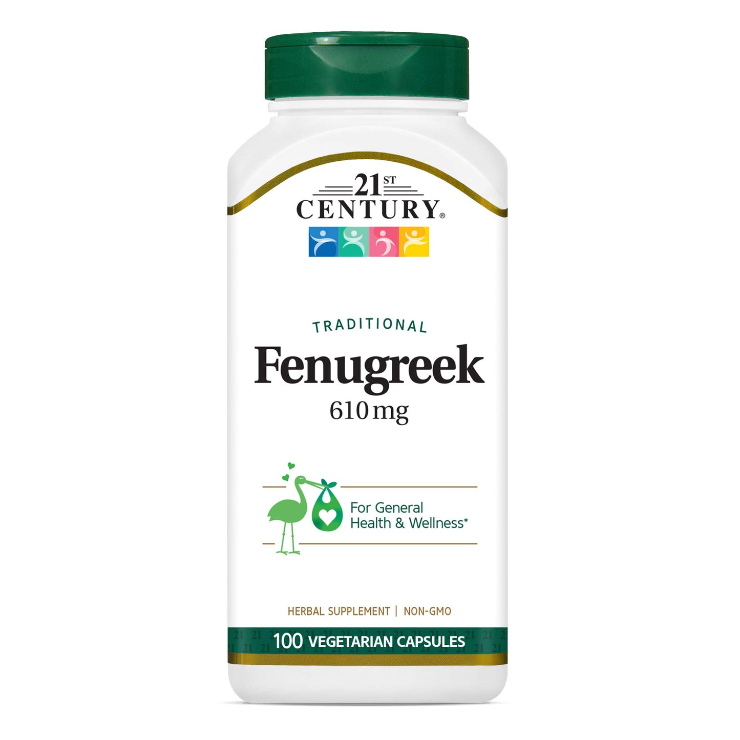 21ST CENTURY FENUGREEK 610MG, 100 CAPSULES