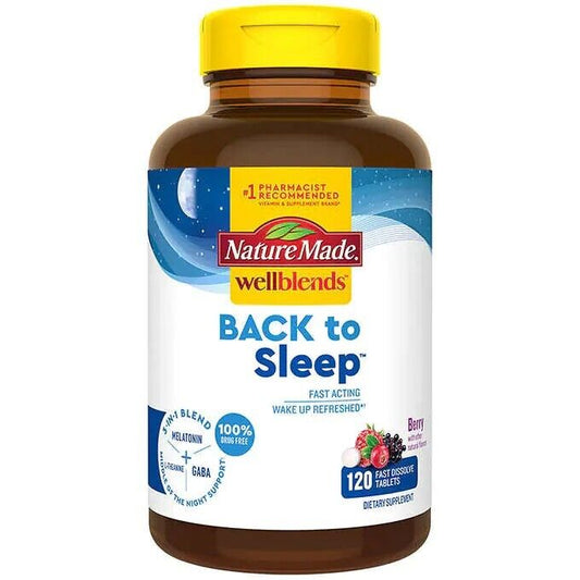 NATUREMADE WELLBLENDS BACK TO SLEEP, 120 TABLETS