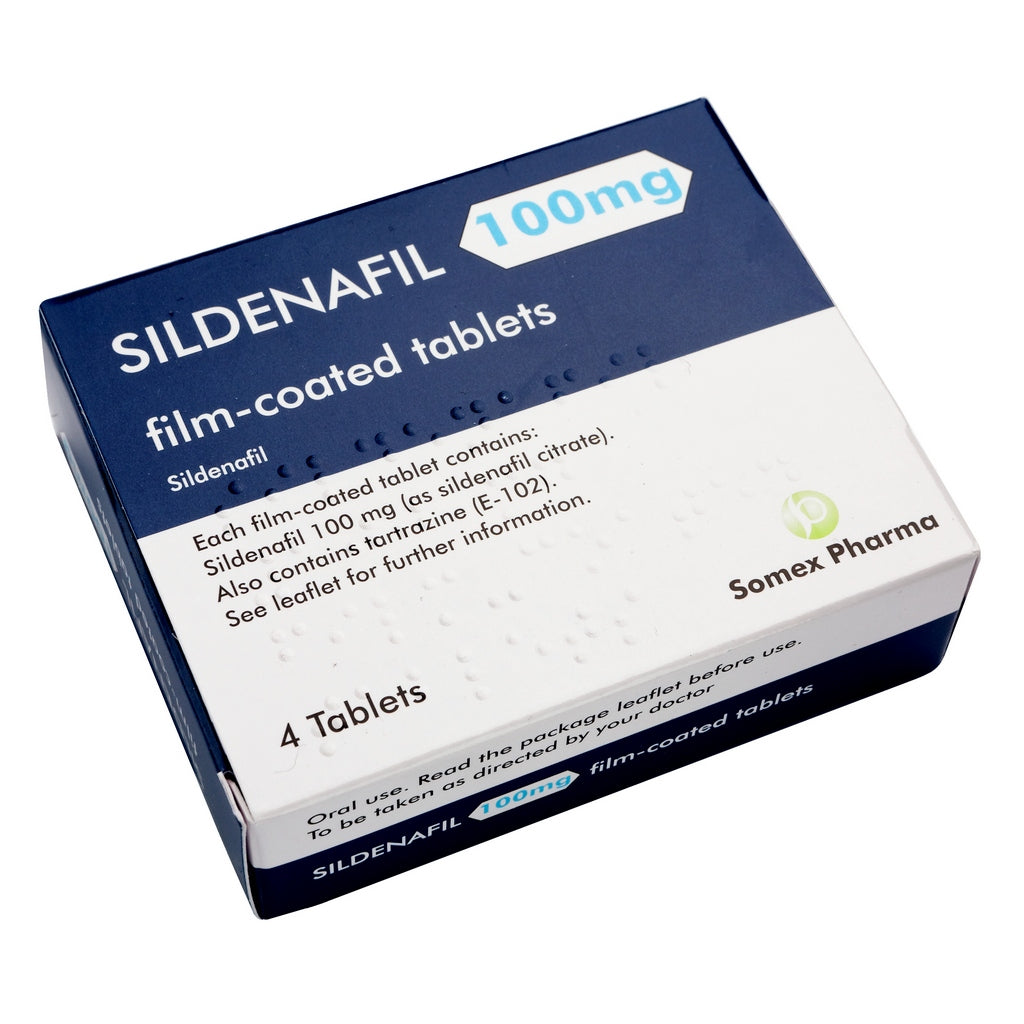 SILDENAFIL 100MG (SOMEX PHARMA), 4 TABLETS