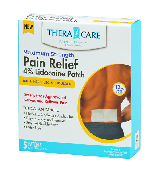 THERA CARE MAXIMUM STRENGTH PAIN RELIEF 4% LIDOCAINE PATCH