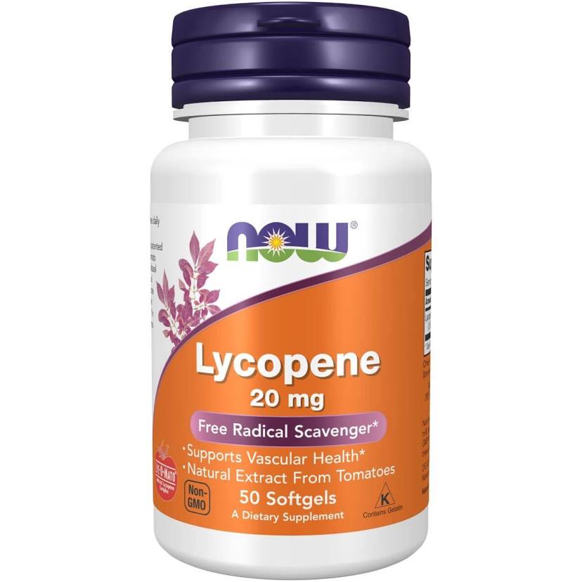 NOW LYCOPENE 20MG, 50 SOFTGELS