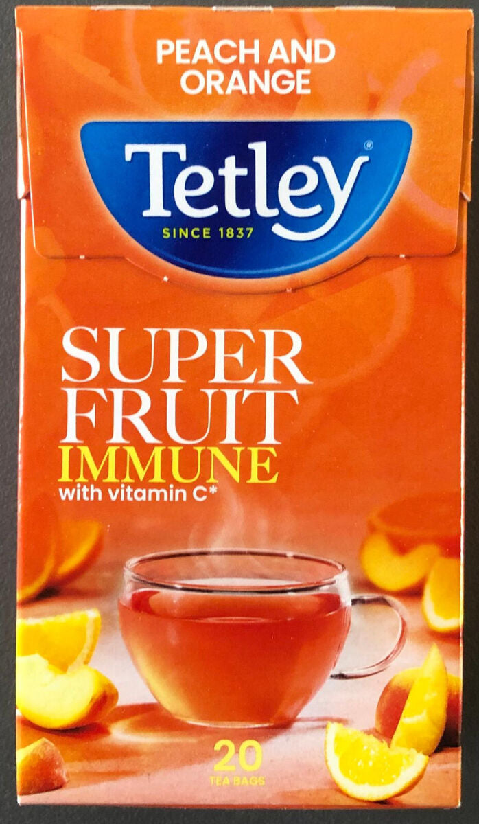 TETLEY SUPER FRUIT IMMUNE WITH VITAMIN C, 20 TEA BAGS