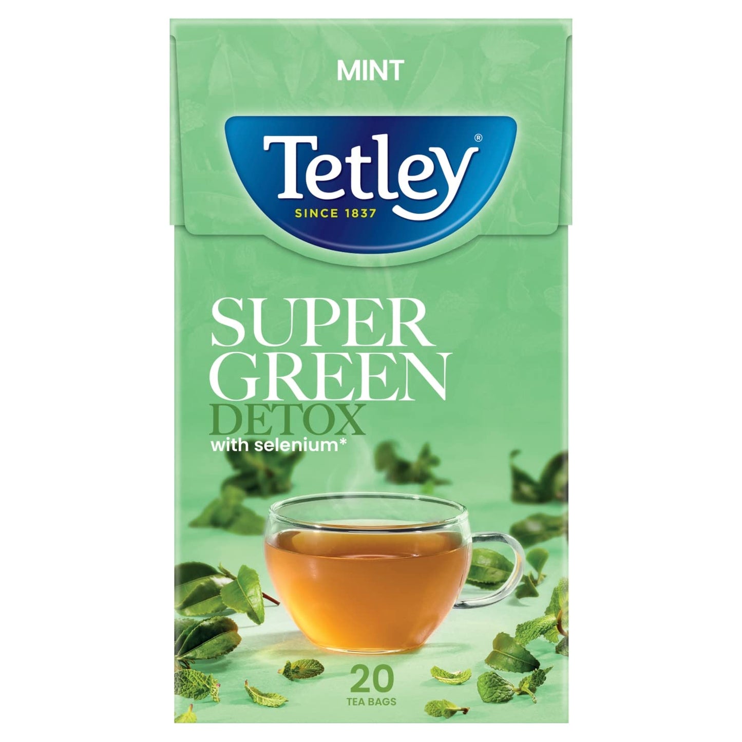 TETLEY SUPER GREEN DETOX WITH SELENIUM, 20 TEA BAGS