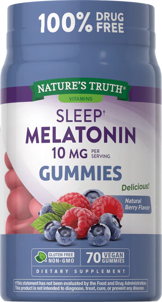 NATURE’S TRUTH SLEEP MELATONIN 10MG, 70 GUMMIES