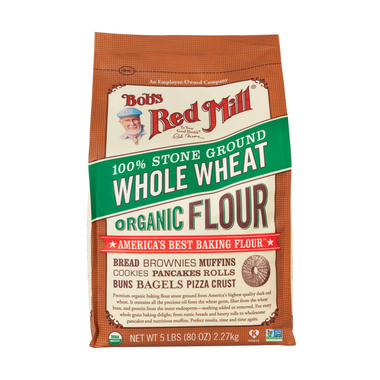 BOB’S RED MILL 100% STONE GROUND WHOLE WHEAT ORGANIC FLOUR