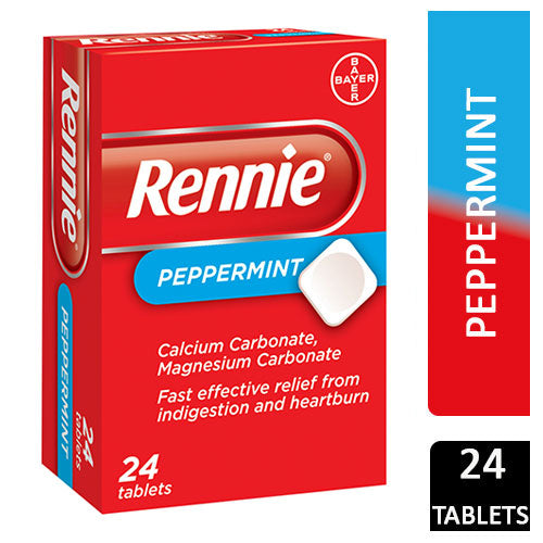 RENNIE PEPPERMINT, 24 TABLETS