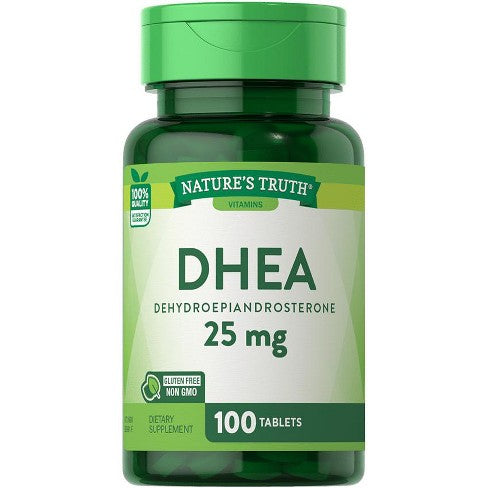 NATURE’S TRUTH DHEA 25MG, 100 TABLETS