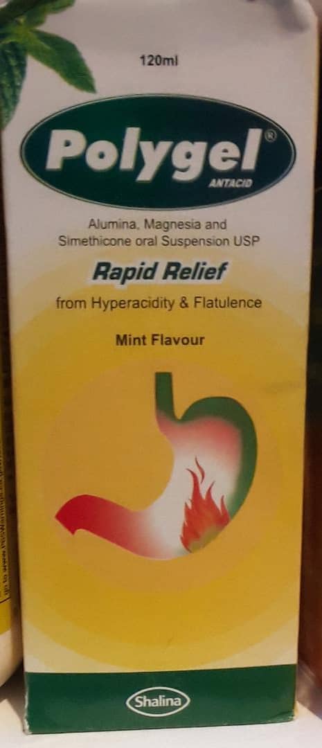 POLYGEL ANTACID MINT FLAVOUR 120ML