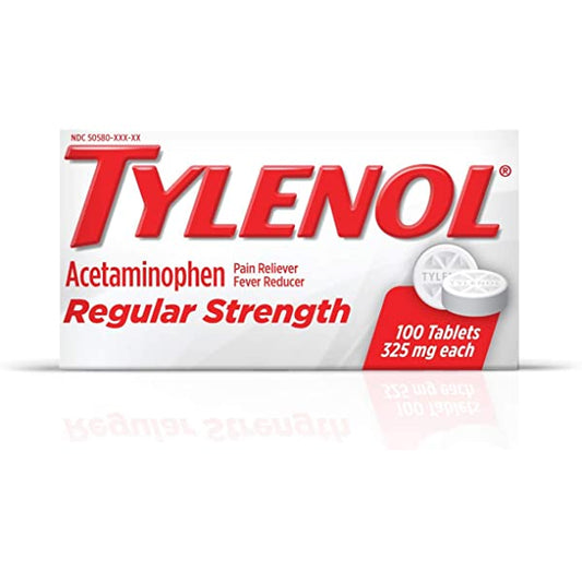 TYLENOL REGULAR STRENGTH 325MG, 100 CAPLETS