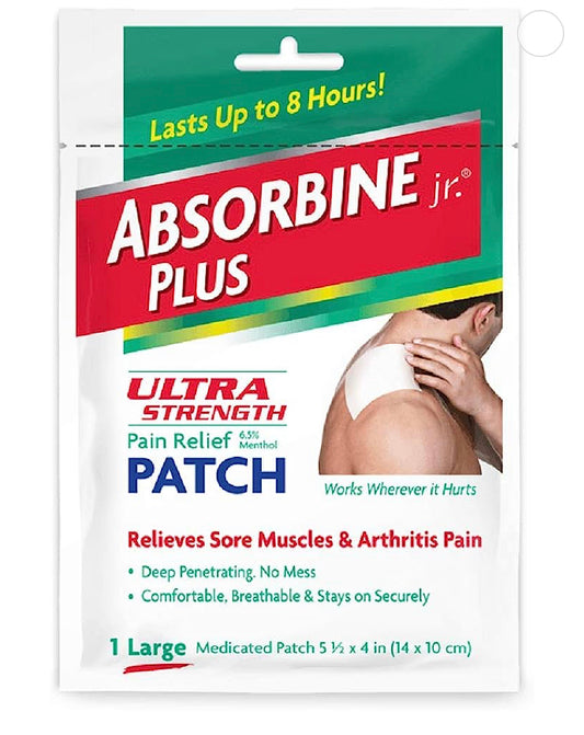 ABSORBINE PLUS ULTRA STRENGTH PAIN RELIEF PATCH