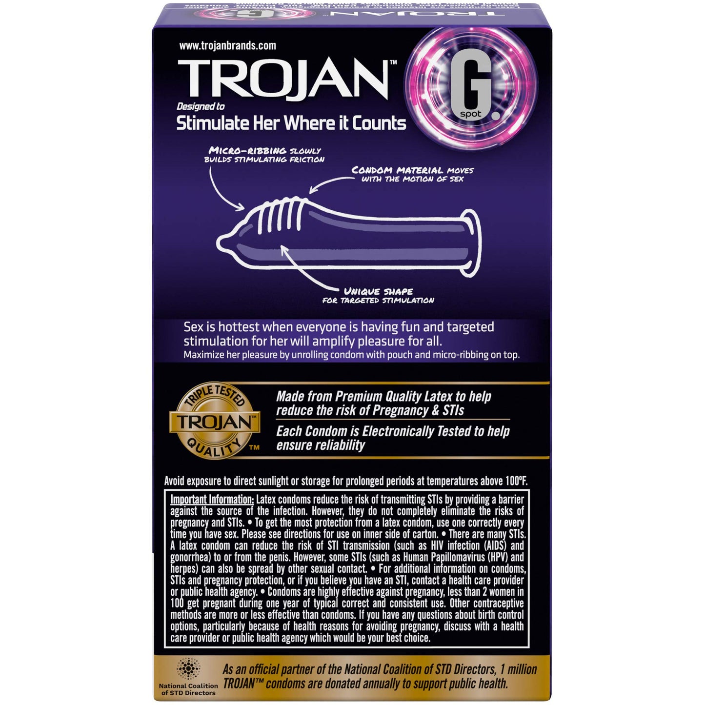 TROJAN G-SPOT CONDOMS