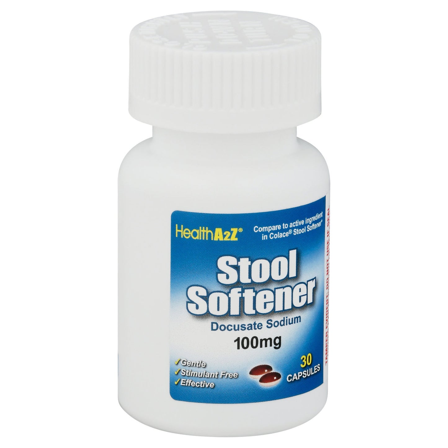 HEALTH A2Z STOOL SOFTENER 100MG, 30 CAPSULES