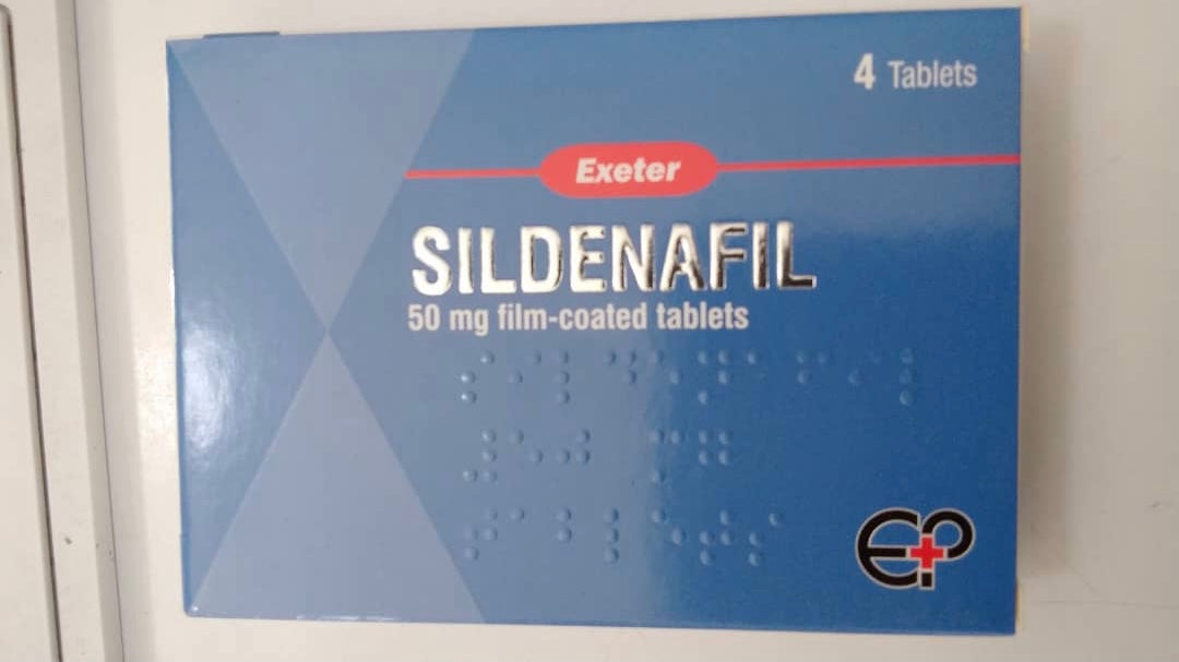 EXETER SILDENAFIL 50MG, 4 TABLETS