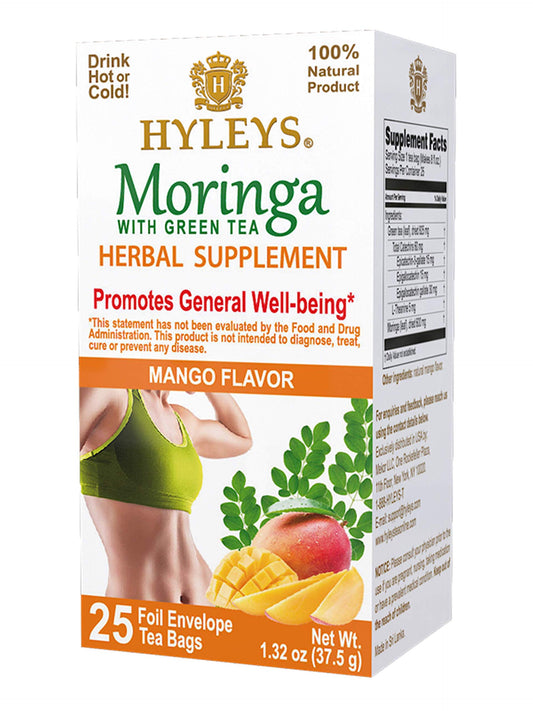 HYLEYS MORINGA WITH GREEN TEA, MANGO FLAVOUR