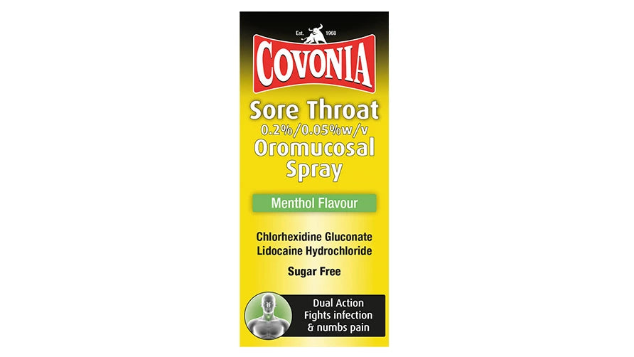 COVONIA THROAT SPRAY OROMUCOSAL SPRAY, MENTHOL FLAVOUR