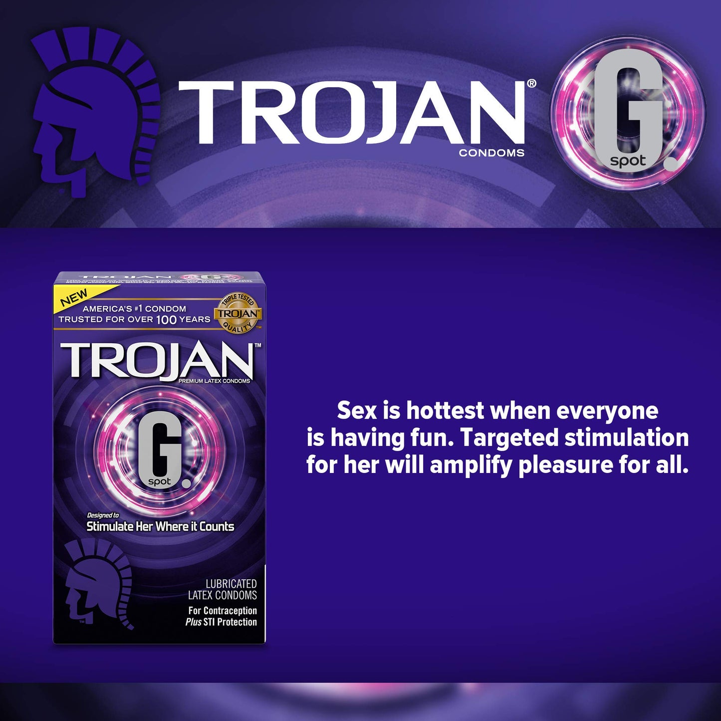 TROJAN G-SPOT CONDOMS