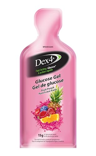 Dex4 Glucose Gel Packs - Fruit Punch, 6 Pack