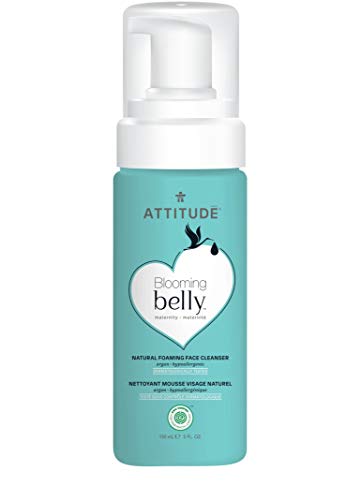 ATTITUDE Pregnancy Foaming Face Cleanser, EWG Verified, Dermatologically Tested, Vegan and Cruelty-free Maternity Products, Argan, 150 mL