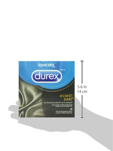 Durex Quality Condoms, Thinnest Lubricated, Next to Nothing Feel, 24 Count