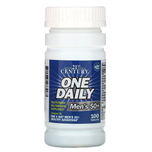 21ST CENTURY ONE DAILY MEN'S 50+, 100 TABLETS