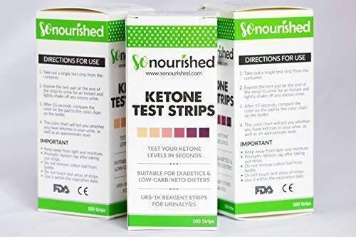 Urine Ketone Strips - Suitable for Diabetics and Low Carb Dieters - Ketosis Strips & Diabetic Test Strips. Ketosis Test with Keto Strips Kit Takes Only 15 Seconds! 100 Keto Sticks