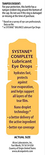 Systane COMPLETE PF Multi-Dose Preservative Free Dry Eye Drops 20ml(Pack of 2 – 10mL bottles) (Packaging may vary)