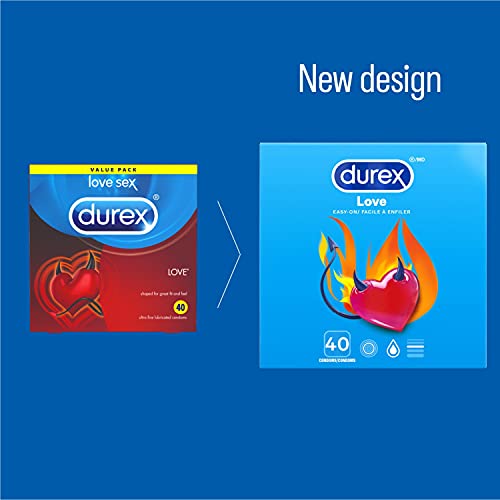 Durex Love Condoms, 40 Count