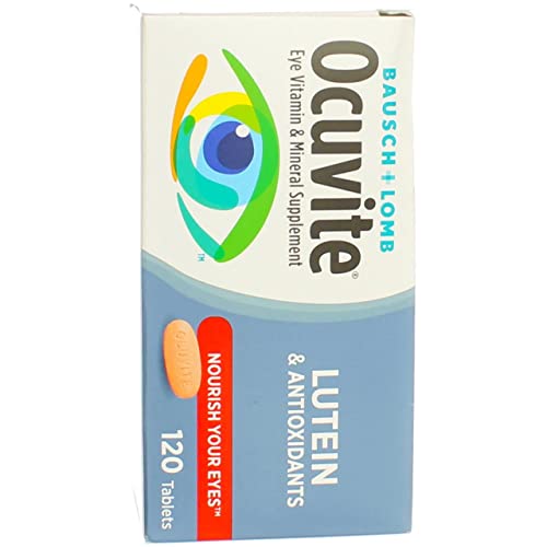 BAUSCH & LOMB OCUVITE WITH LUTEIN! 120 TABLETS EYE CARE