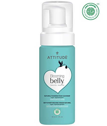 ATTITUDE Pregnancy Foaming Face Cleanser, EWG Verified, Dermatologically Tested, Vegan and Cruelty-free Maternity Products, Argan, 150 mL