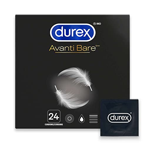 Durex Quality Condoms, Thinnest Lubricated, Next to Nothing Feel, 24 Count