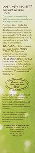 Aveeno Face Moisturizer SPF 15, Positively Radiant Daily Facial Cream for Dark Spots, Lotion with Total Soy Complex, Oil Free, Hypoallergenic and Non-Comedogenic, 120mL