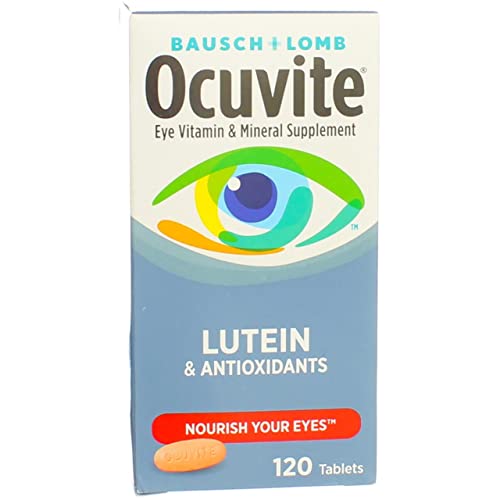 BAUSCH & LOMB OCUVITE WITH LUTEIN! 120 TABLETS EYE CARE