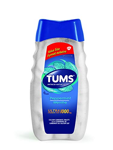 Tums Ultra Strength Antacid for Heartburn Relief, Peppermint, 160 Count