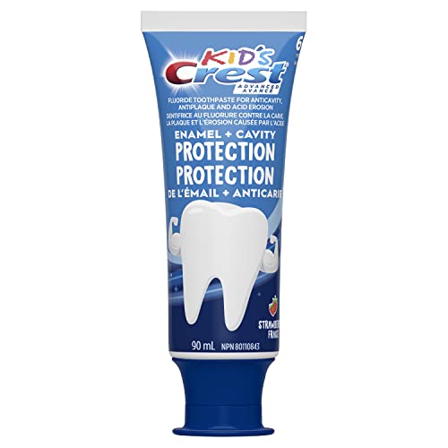 Crest Kid's Enamel + Cavity Protection Toothpaste, Strawberry Flavor, 90 mL