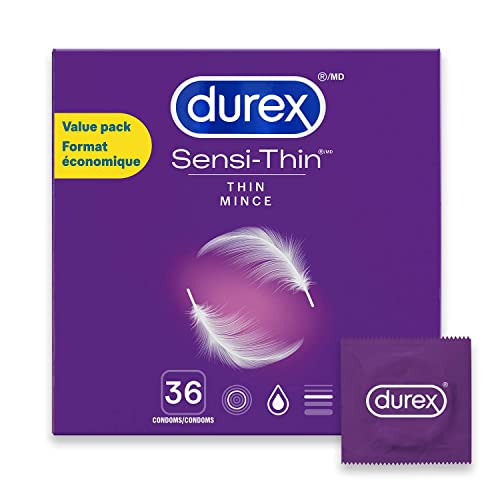 Durex Sensi-Thin, Condoms, Lubricated, Super Thin, Value Pack, 36 count