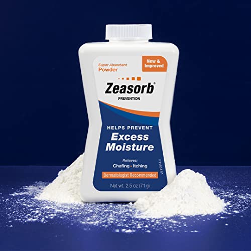 Zeasorb Prevention, Super Absorbent Excess Moisture Powder to Prevent Chafing & Itching- 2.5 oz