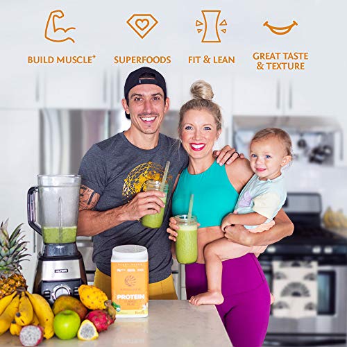 Sunwarrior Vegan Organic Protein Powder Plant-Based | 5 Superfood Quinoa Chia Seed Soy Free Dairy Free Gluten Free Synthetic Free Non-GMO | Vanilla 30 Servings | Classic Plus