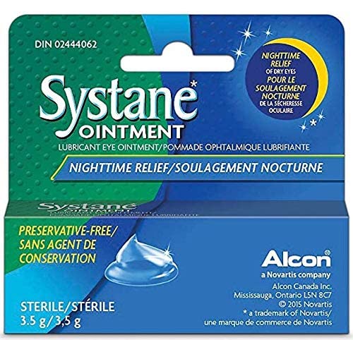 Systane Nighttime Lubricant Eye Ointment-0.123 oz, 3.5g (Pack of 3)